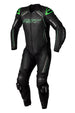 RST S1 CE Leather Suit - Black/Grey/Neon Green Size M - Main