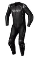 RST S1 CE Leather Suit - Black/Black/White Size 3XL - Main