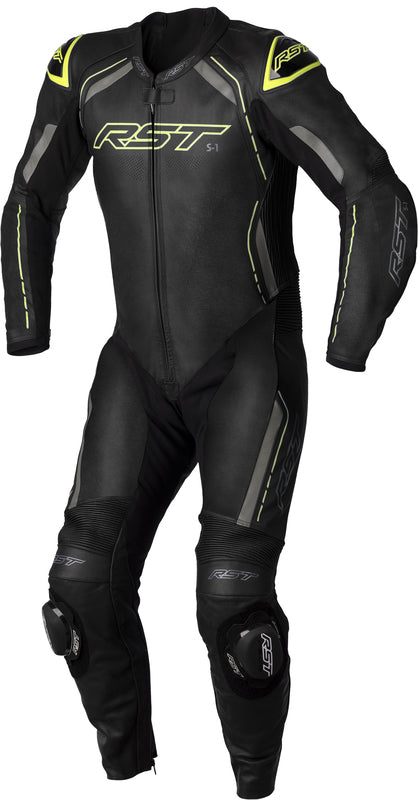 RST S1 CE Leather Suit - Neon Yellow - Main