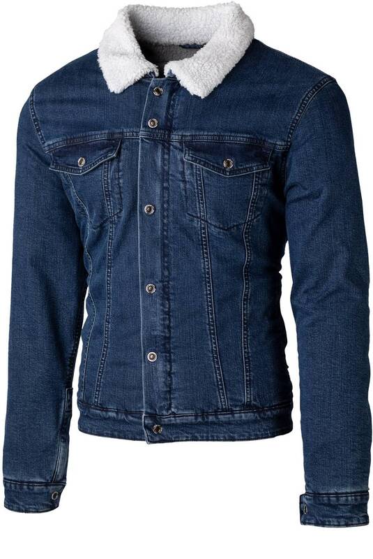 RST Sherpa Denim CE Textile Jacket - Blue Size XS - Main