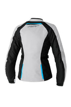 RST Ladies Ava CE Textile Jacket - Silver/Black/Blue Size XS - Extra