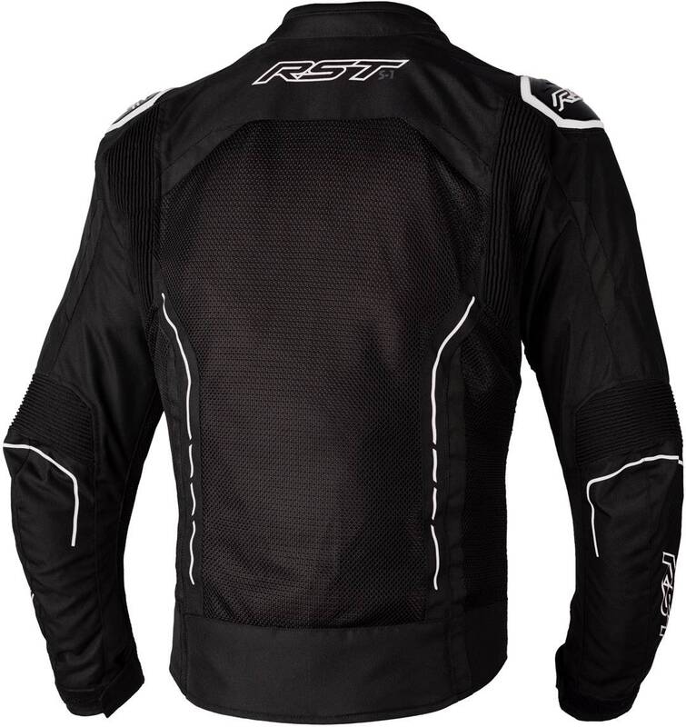RST S1 Mesh CE Textile Jacket - Black/White Size S - Extra