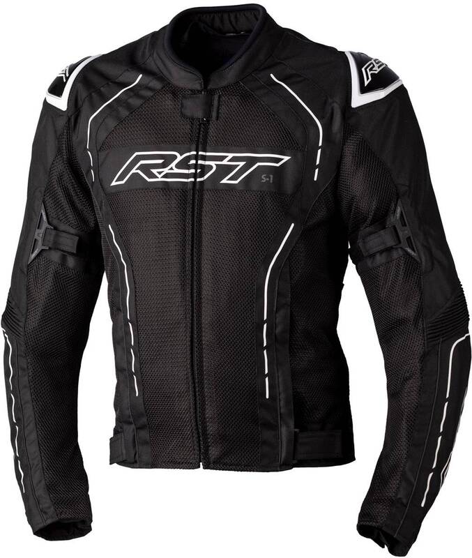RST S1 Mesh CE Textile Jacket - Black/White Size XXL - Main