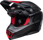 BELL Moto-10 Spherical Helmet - Satin/Gloss Black/Red - Extra
