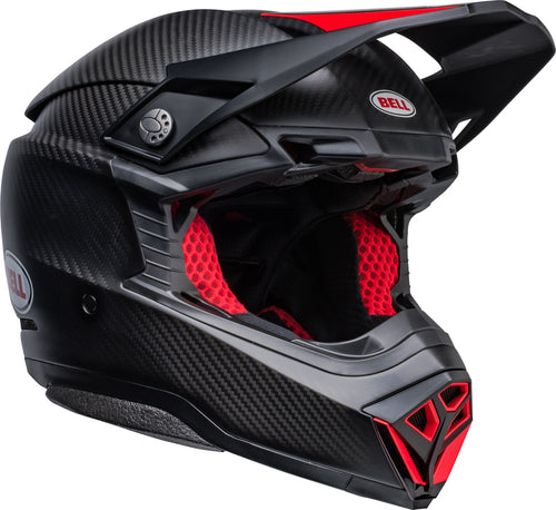 BELL Moto-10 Spherical Helmet - Satin/Gloss Black/Red - Extra
