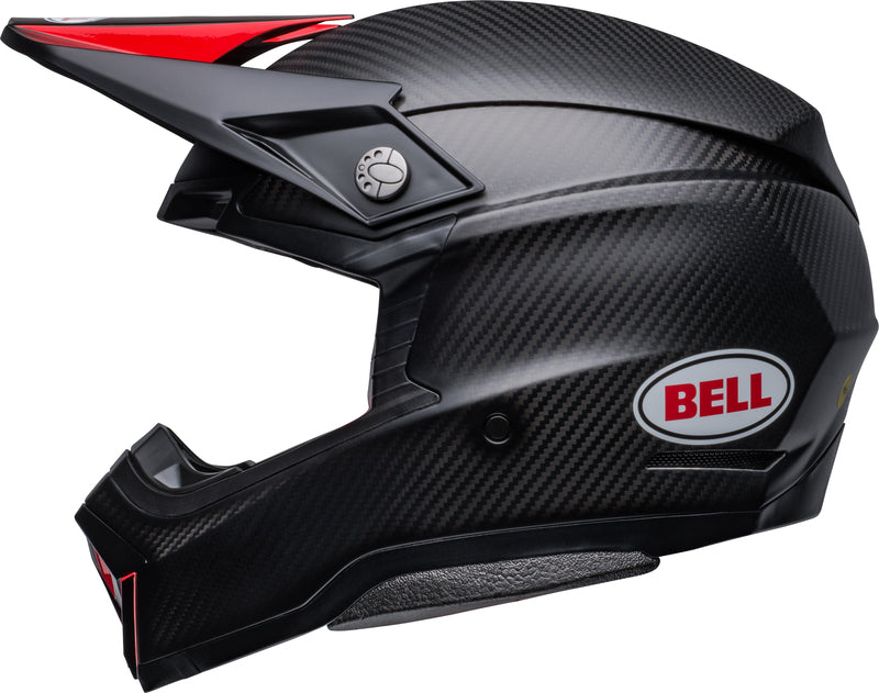 BELL Moto-10 Spherical Helmet - Satin/Gloss Black/Red - Extra