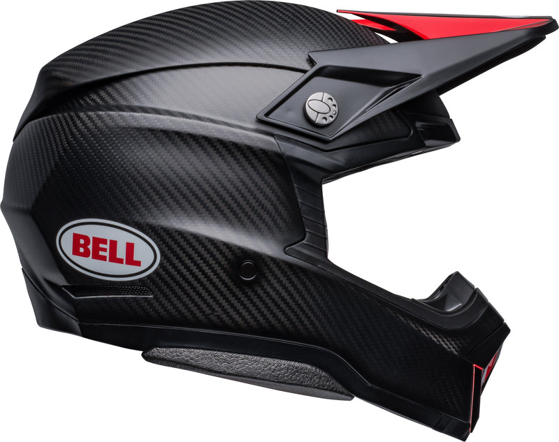 BELL Moto-10 Spherical Helmet - Satin/Gloss Black/Red - Extra