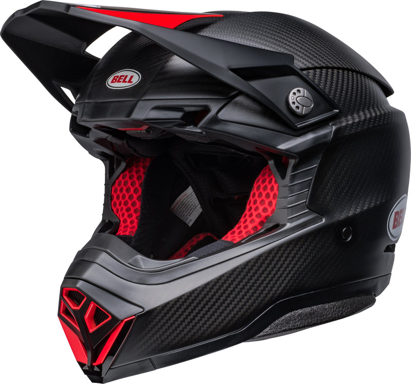 BELL Moto-10 Spherical Helmet - Satin/Gloss Black/Red - Main