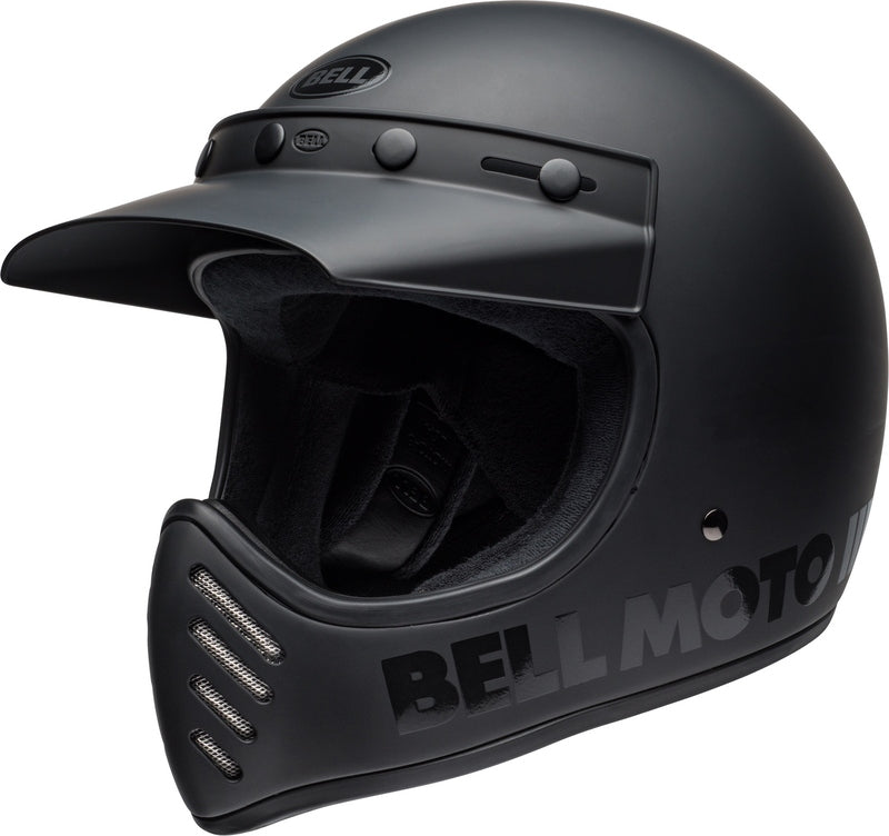 BELL Moto-3 Classic Helmet - Matte/Gloss Blackout - Extra