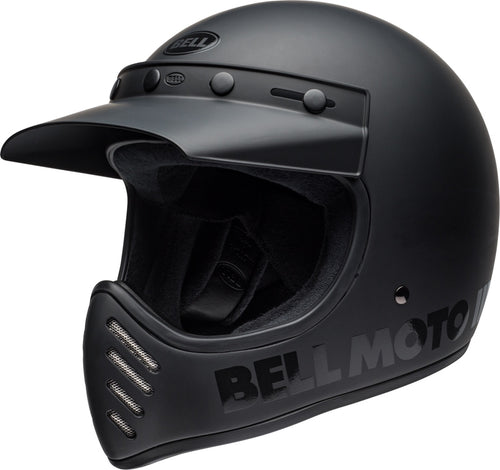 BELL Moto-3 Classic Helmet - Matte/Gloss Blackout - Extra