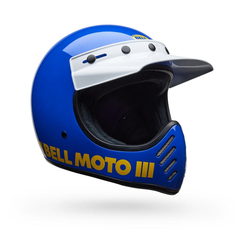 BELL Moto-3 Helmet - Classic Gloss Blue - Extra