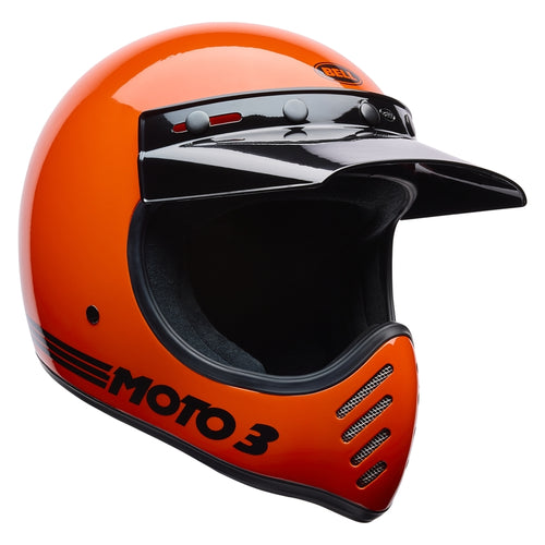 BELL Moto-3 Helmet - Classic Gloss Orange - Extra
