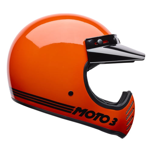 BELL Moto-3 Helmet - Classic Gloss Orange - Extra