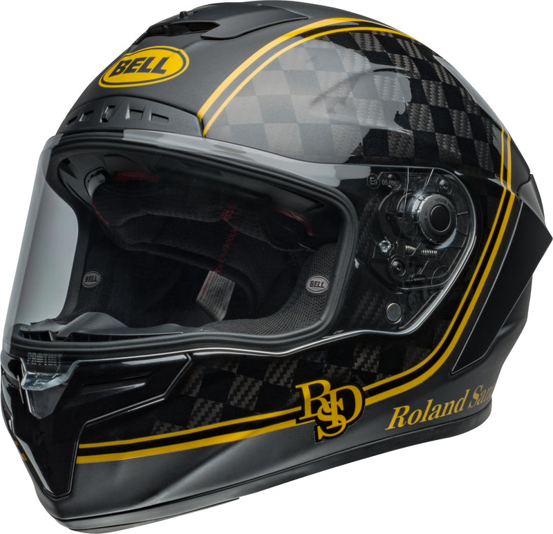 BELL Race Star DLX Flex Helmet - RSD Player Matte/Gloss Black/Gold - Extra