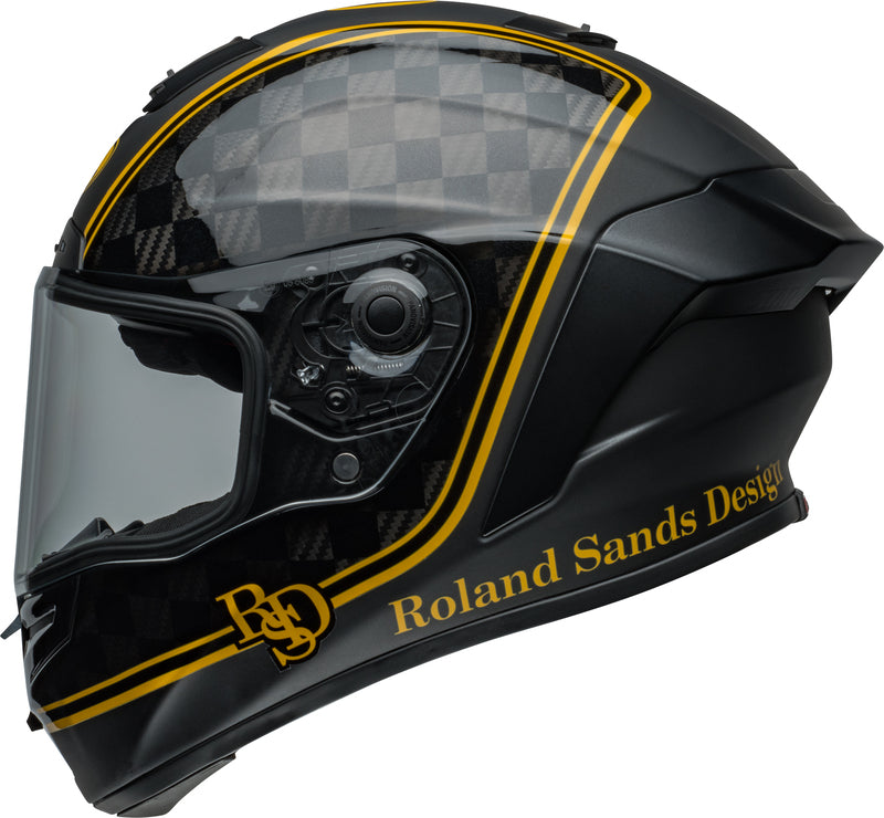 BELL Race Star DLX Flex Helmet - RSD Player Matte/Gloss Black/Gold - Extra