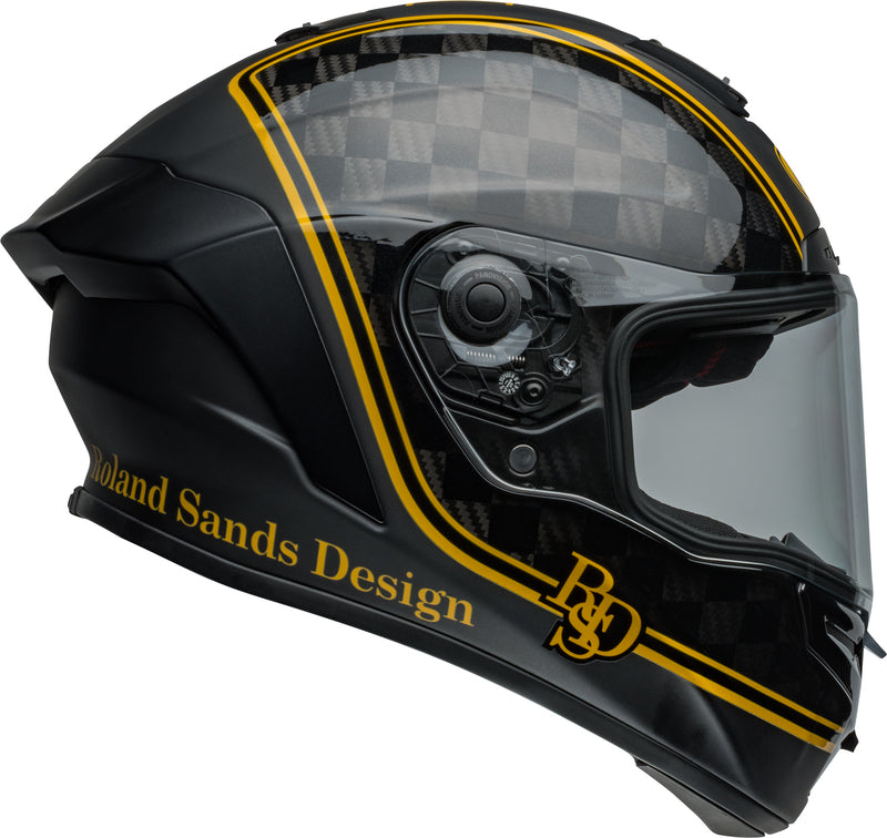 BELL Race Star DLX Flex Helmet - RSD Player Matte/Gloss Black/Gold - Extra