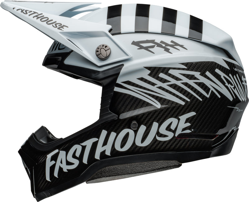 BELL Moto-10 Spherical Helmet - Fasthouse Mod Squad Gloss White/Black - Main