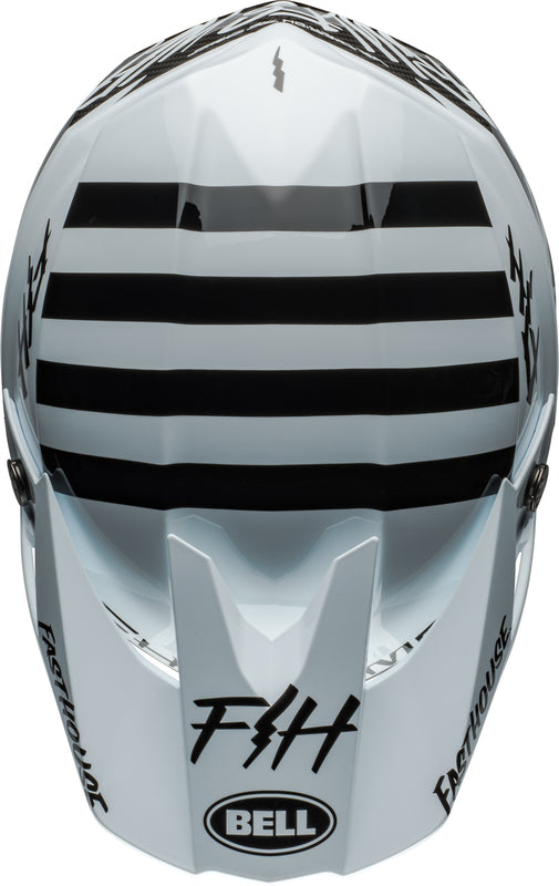 BELL Moto-10 Spherical Helmet - Fasthouse Mod Squad Gloss White/Black - Extra