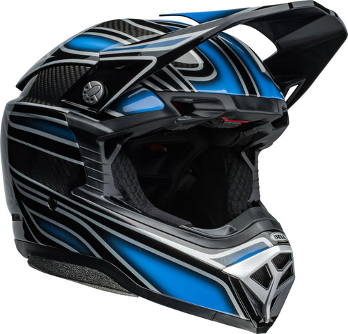 BELL Moto-10 Spherical Helmet - Webb Marmont Gloss North Carolina Blue - Extra