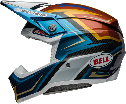 BELL Moto-10 Spherical Helmet - Tomac Replica 24 Gloss White/Gold - Extra
