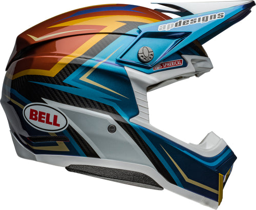 BELL Moto-10 Spherical Helmet - Tomac Replica 24 Gloss White/Gold - Extra