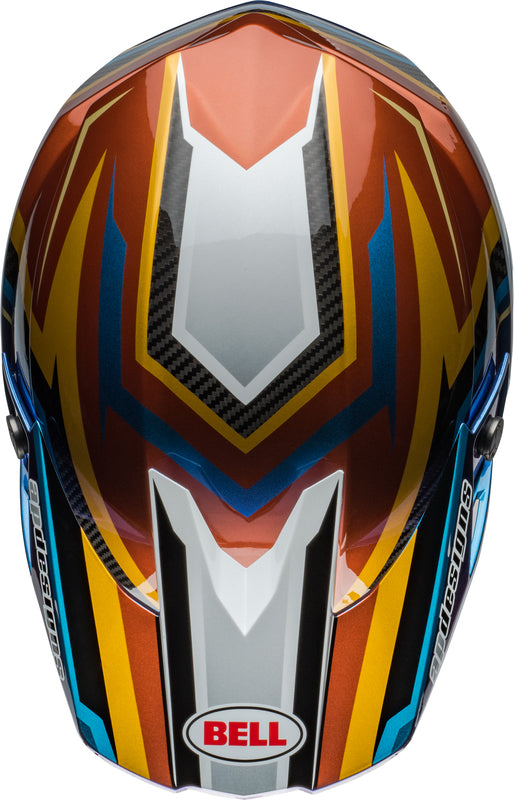BELL Moto-10 Spherical Helmet - Tomac Replica 24 Gloss White/Gold - Extra