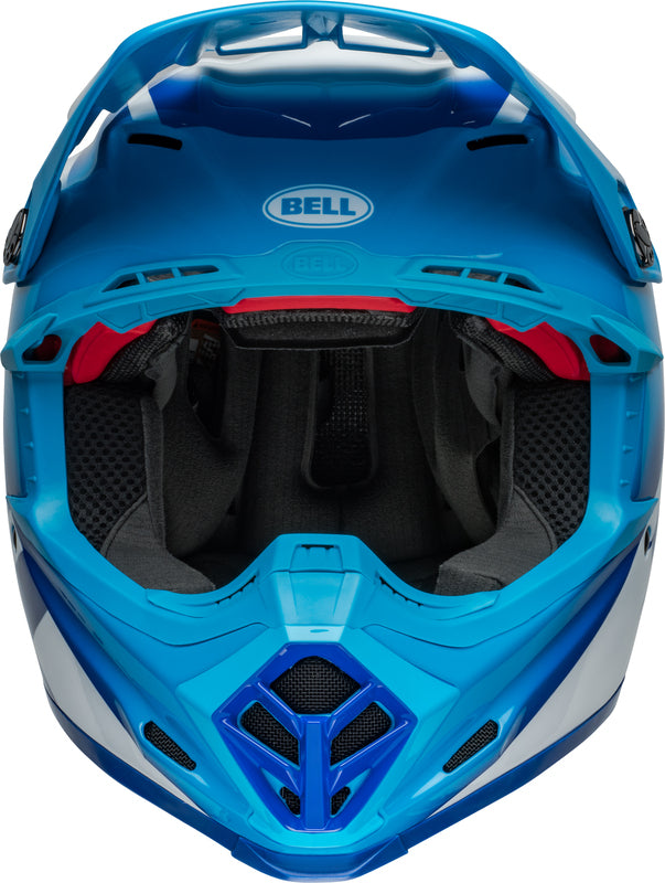 BELL Moto-9S Flex Helmet - Rail Gloss Blue/White - Extra