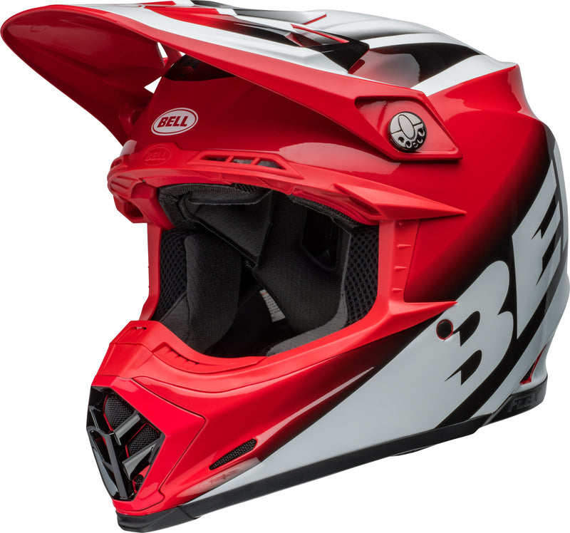 BELL Moto-9S Flex Helmet - Rail Gloss Red/White - Main