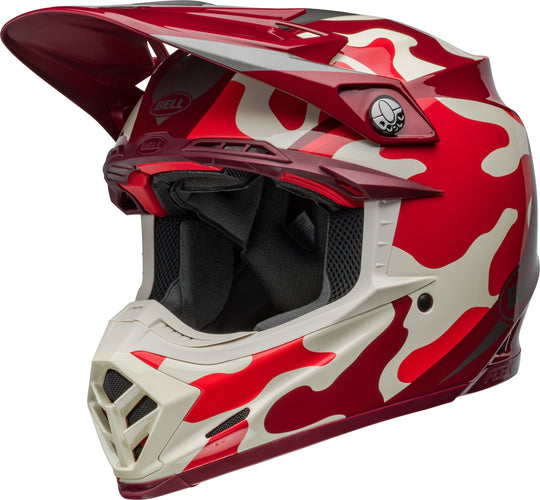 BELL Moto-9S Flex Helmet - Ferrandis Méchant Gloss Red/Silver - Main