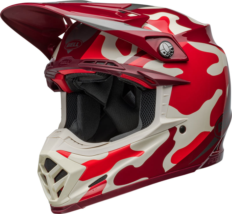 BELL Moto-9S Flex Helmet - Ferrandis Méchant Gloss Red/Silver - Main