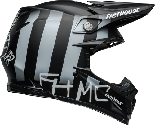 BELL Moto-9S Flex Helmet - Fasthouse MC Core Matte Black/Yellow - Extra