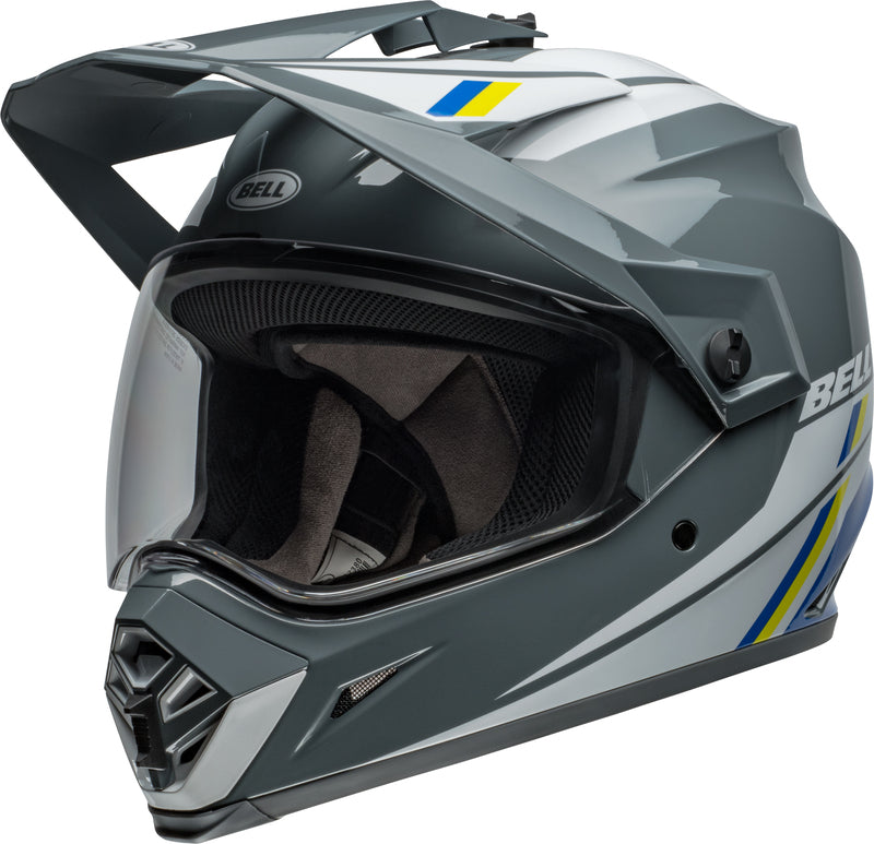 BELL MX-9 Adventure MIPS Helmet - Alpine Gloss Charcoal/Silver - Extra
