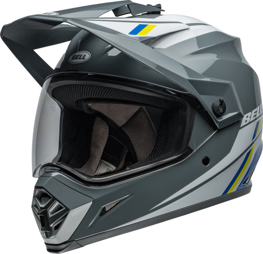 BELL MX-9 Adventure MIPS Helmet - Alpine Gloss Charcoal/Silver - Main