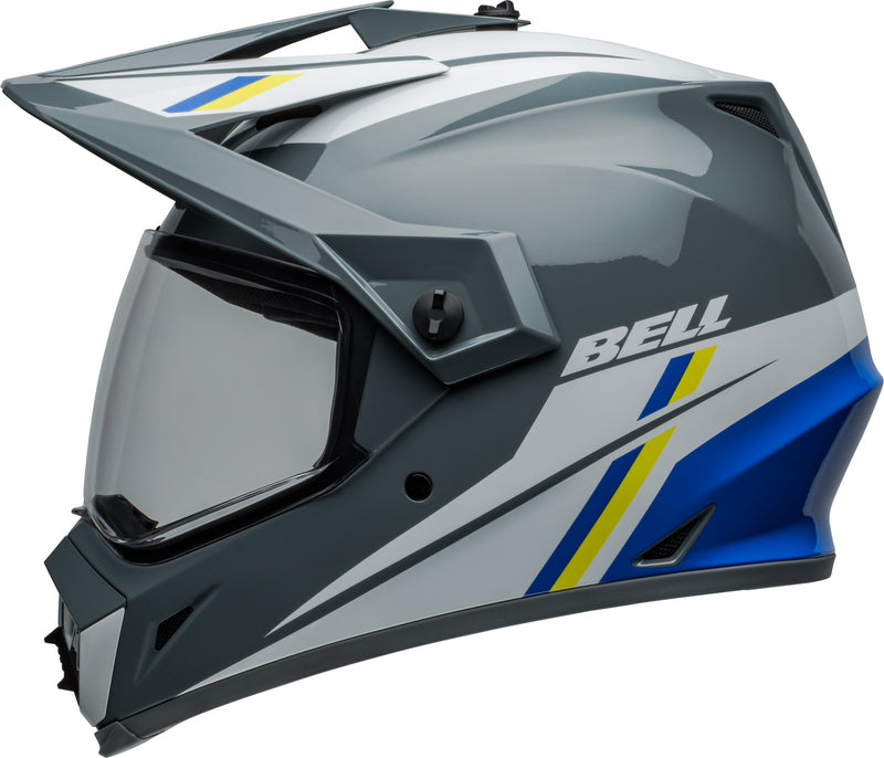 BELL MX-9 Adventure MIPS Helmet - Alpine Gloss Charcoal/Silver - Extra