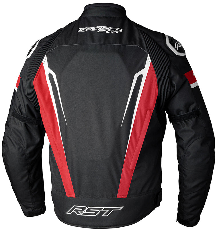 RST TracTech Evo 5 CE Jacket Textile - Red/Black/White - Extra