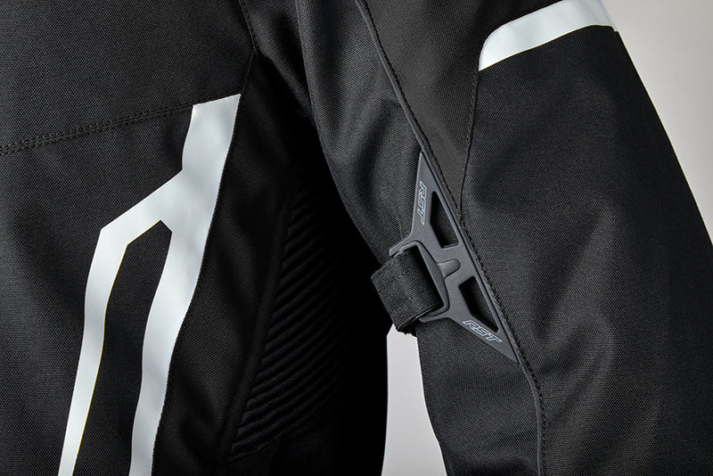 RST TracTech Evo 5 CE Jacket Textile - Black/White/Black - Extra