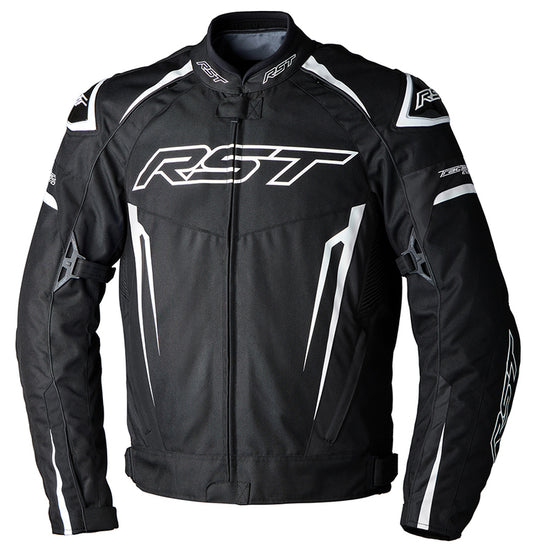 RST TracTech Evo 5 CE Jacket Textile - Black/White/Black - Main