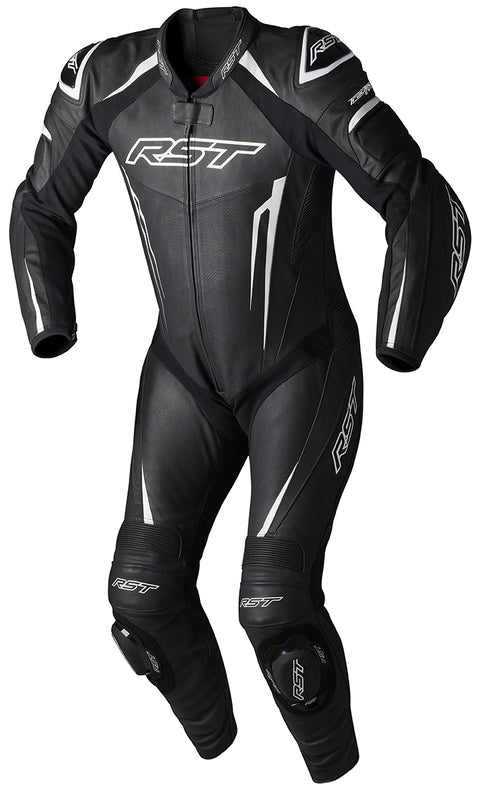 RST Suit TracTech Evo 5 Leather Suit - Black/White/White - Main