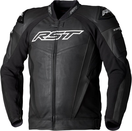 RST TracTech Evo 5 Leather Jacket Men - Black/Black/Black - Main