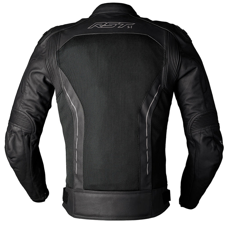 RST S-1 Mesh Leather Jacket Men - Black - Extra