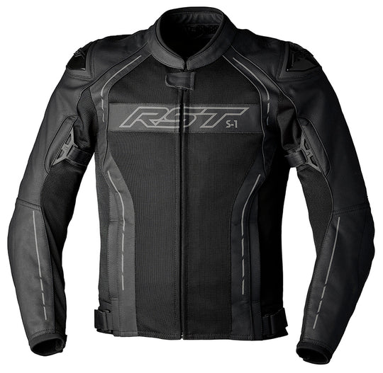 RST S-1 Mesh Leather Jacket Men - Black - Main