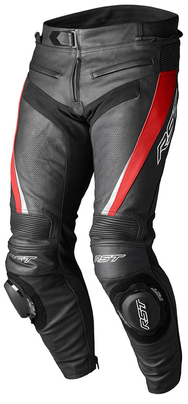 RST TracTech Evo 5 CE Leather Pants - Red/Black/White - Main