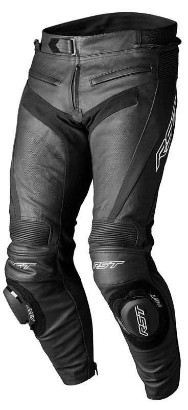 RST TracTech Evo 5 CE Leather Pants Short Leg - Black/Black/Black - Main