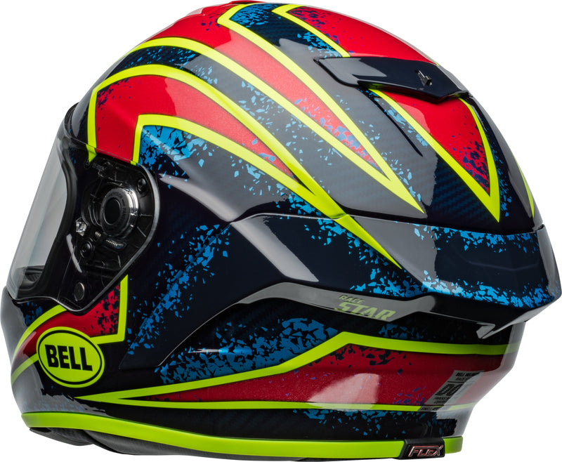 BELL Race Star DLX Flex Helmet - Xenon Gloss Blue/Retina - Extra