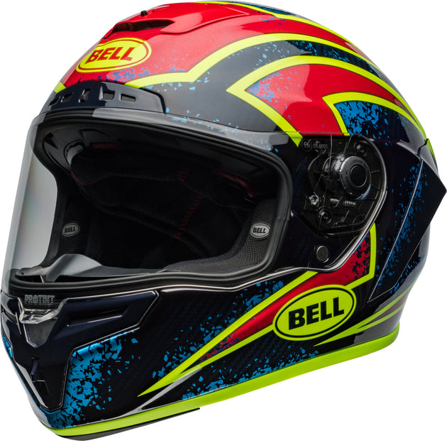 BELL Race Star DLX Flex Helmet - Xenon Gloss Blue/Retina - Main