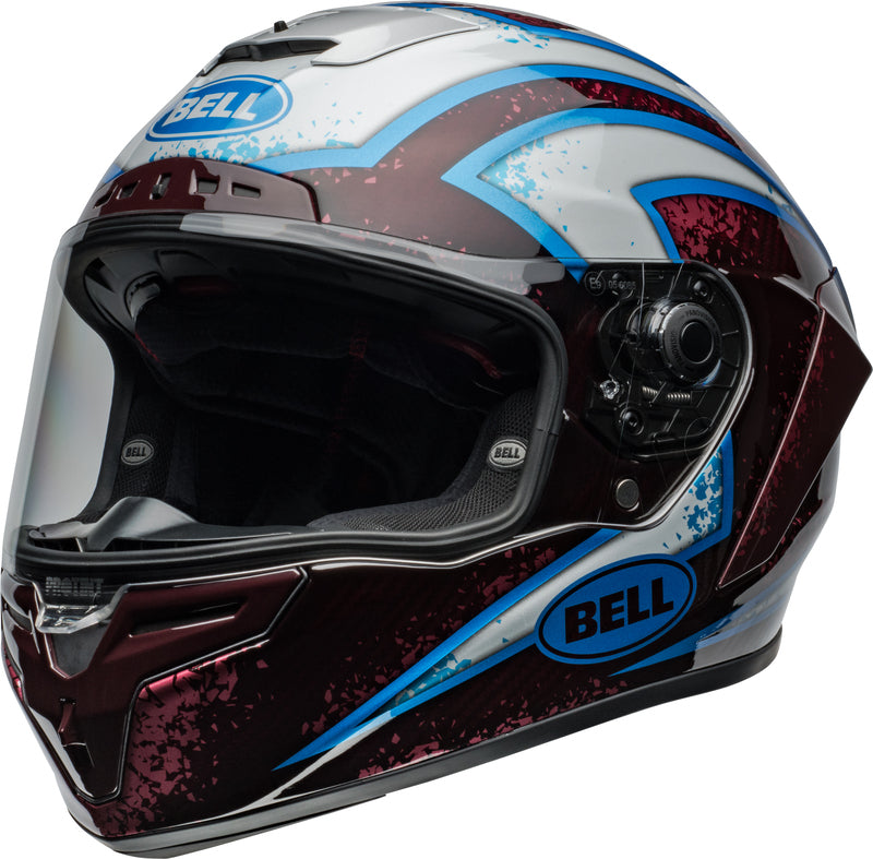 BELL Race Star DLX Flex Helmet - Xenon Gloss Red/Silver - Main