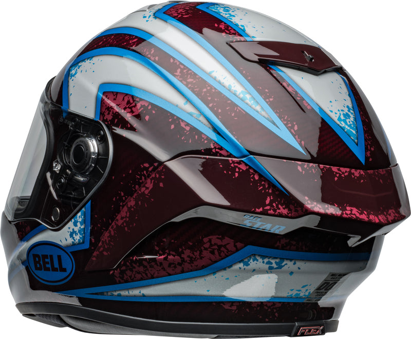 BELL Race Star DLX Flex Helmet - Xenon Gloss Red/Silver - Extra