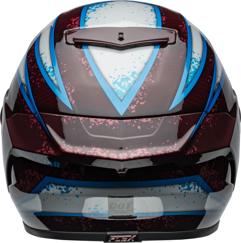 BELL Race Star DLX Flex Helmet - Xenon Gloss Red/Silver - Extra