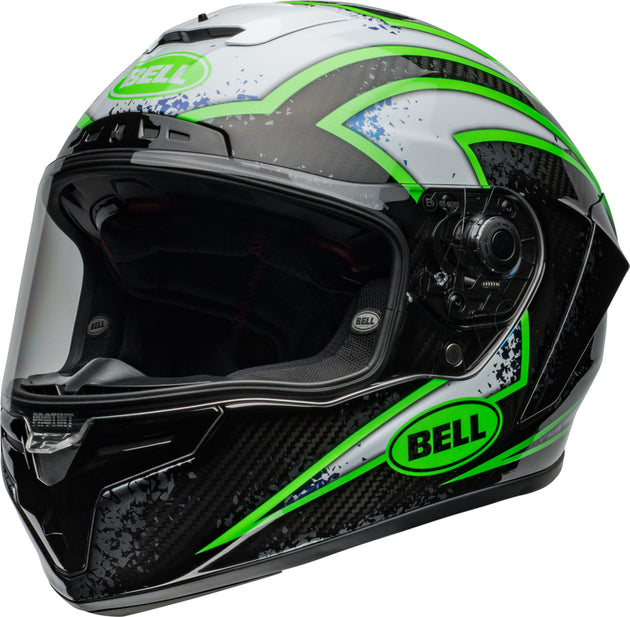 BELL Race Star DLX Flex Helmet - Xenon Gloss Black/Kryptonite - Main