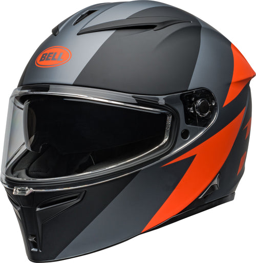 BELL Lithium Helmet - Shear Matte Gray/Orange - Extra